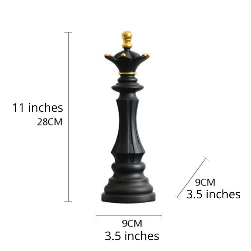 Elegant Modern Chess Piece Sculpture Decor
