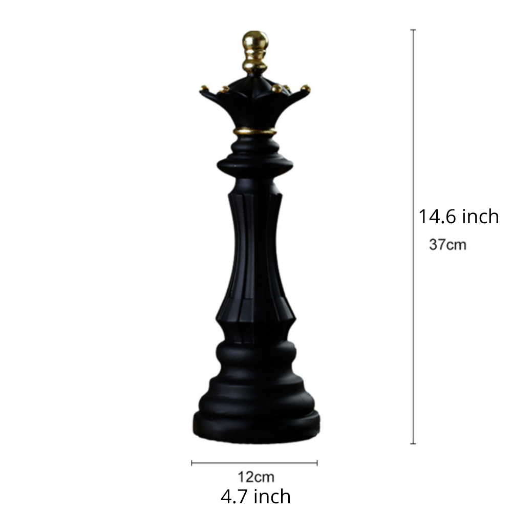 Elegant Modern Chess Piece Sculpture Decor