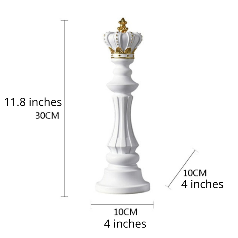 Elegant Modern Chess Piece Sculpture Decor