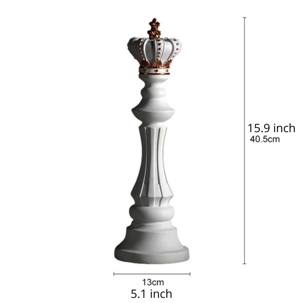 Elegant Modern Chess Piece Sculpture Decor