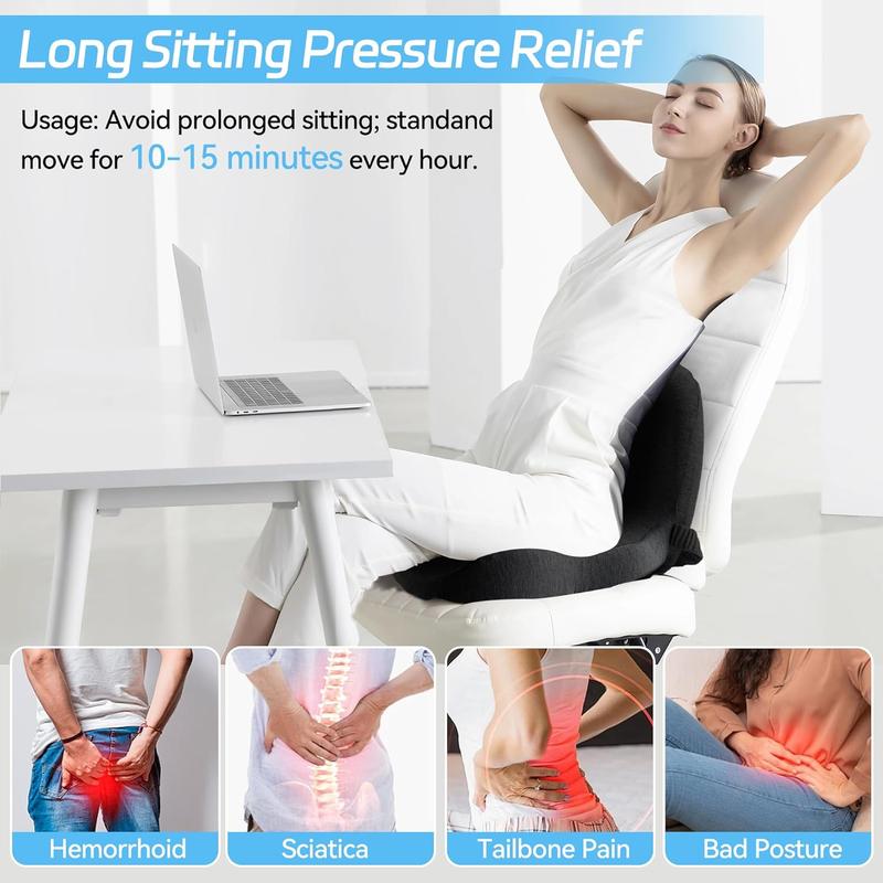 Ergonomic Memory Foam Relaxed Support Cushion