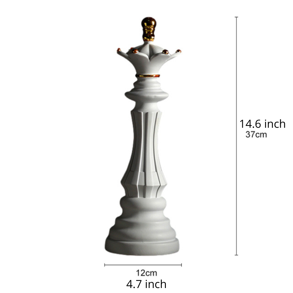 Elegant Modern Chess Piece Sculpture Decor