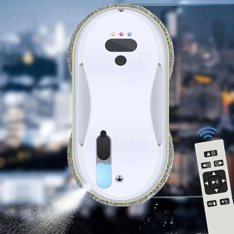 Automatic Window Cleaning Robot with Sensor and Spray System
