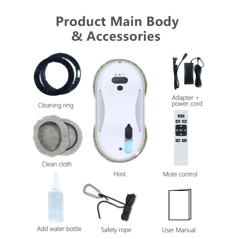 Automatic Window Cleaning Robot with Sensor and Spray System