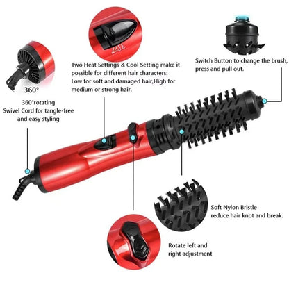 Ceramic Rotating Hair Dryer Brush for Smooth Styling