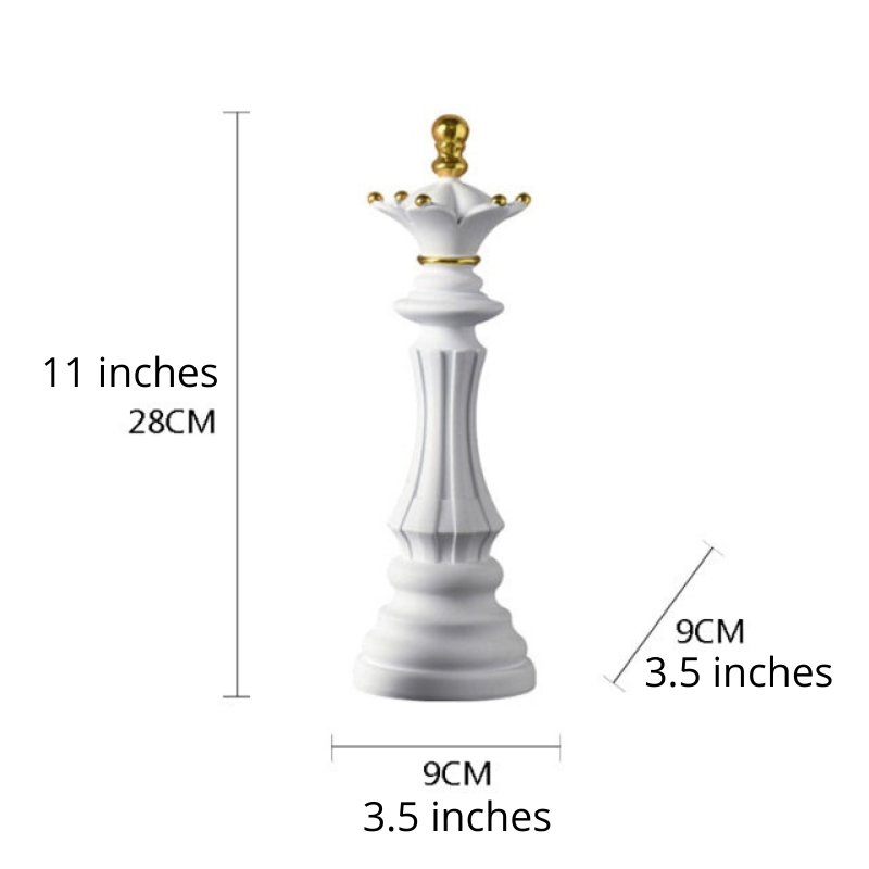 Elegant Modern Chess Piece Sculpture Decor