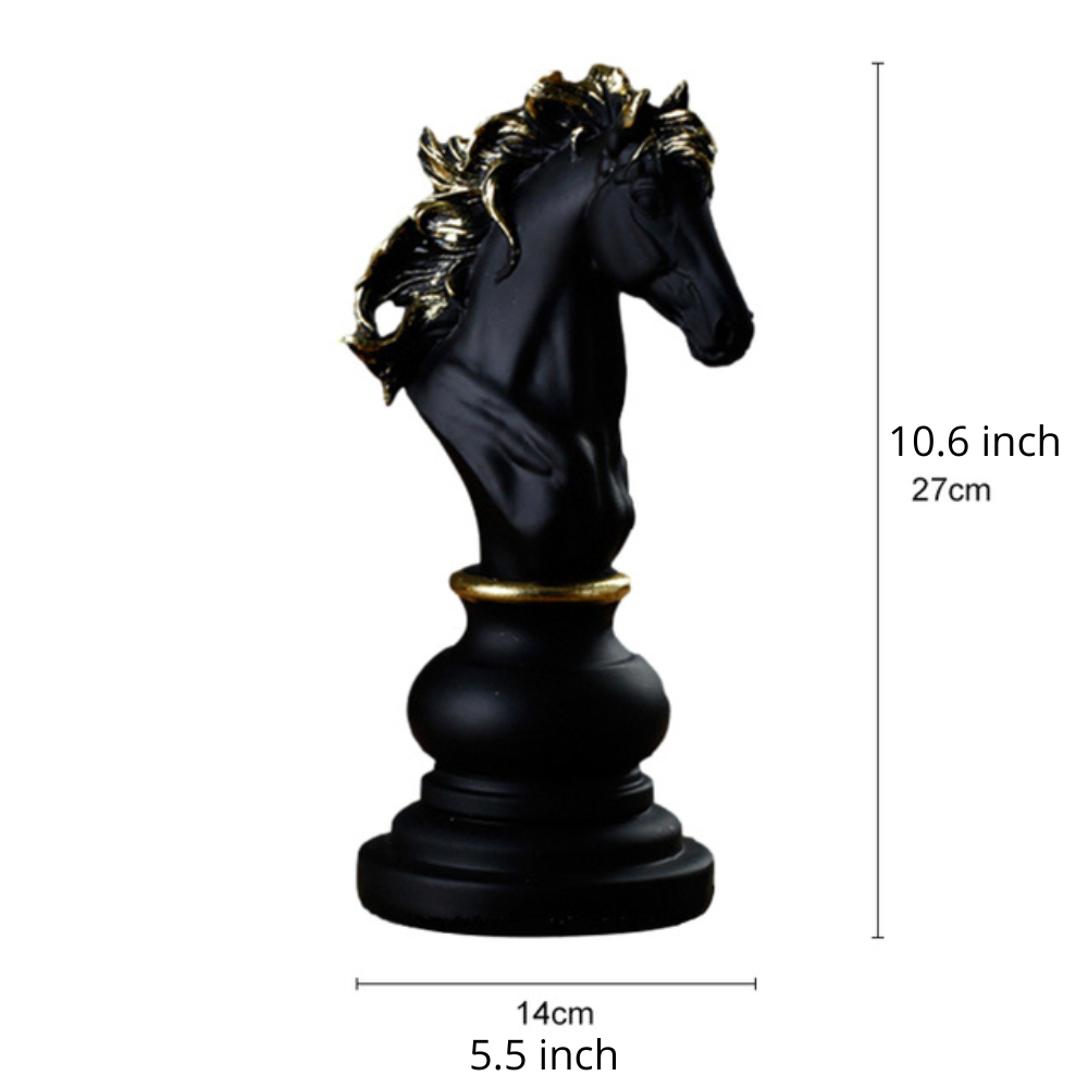 Elegant Modern Chess Piece Sculpture Decor