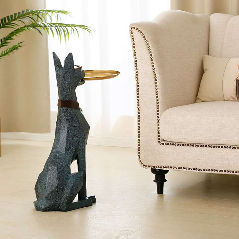 Doberman Nordic Sculptuur Accent Dienblad Tafel