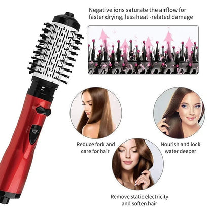 Ceramic Rotating Hair Dryer Brush for Smooth Styling