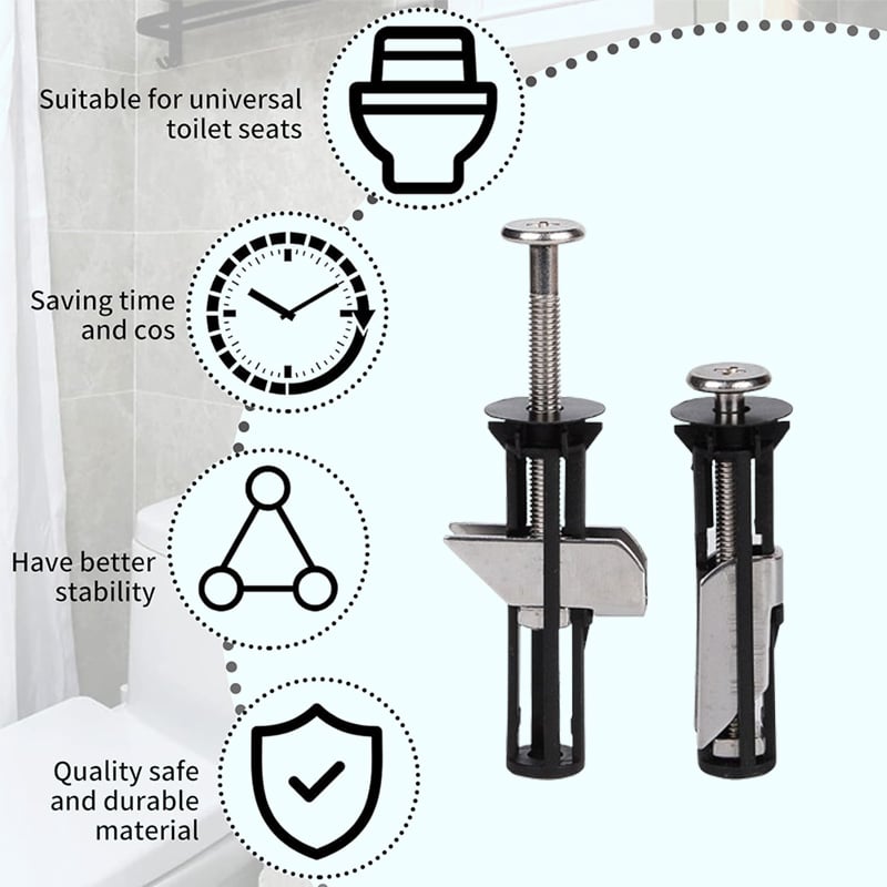 Durable Toilet Seat Bolt Fixing Kit