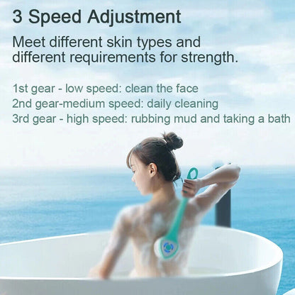 Rechargeable Electric Shower Brush for Smooth Glowing Skin