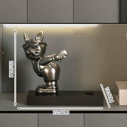 Franse Bulldog Wijnfleshouder