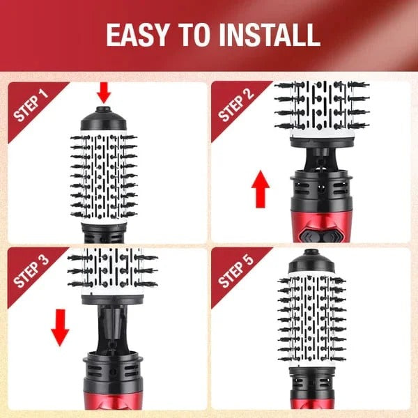 Ceramic Rotating Hair Dryer Brush for Smooth Styling