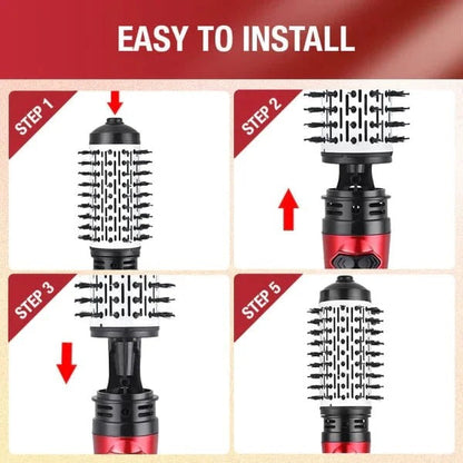 Ceramic Rotating Hair Dryer Brush for Smooth Styling