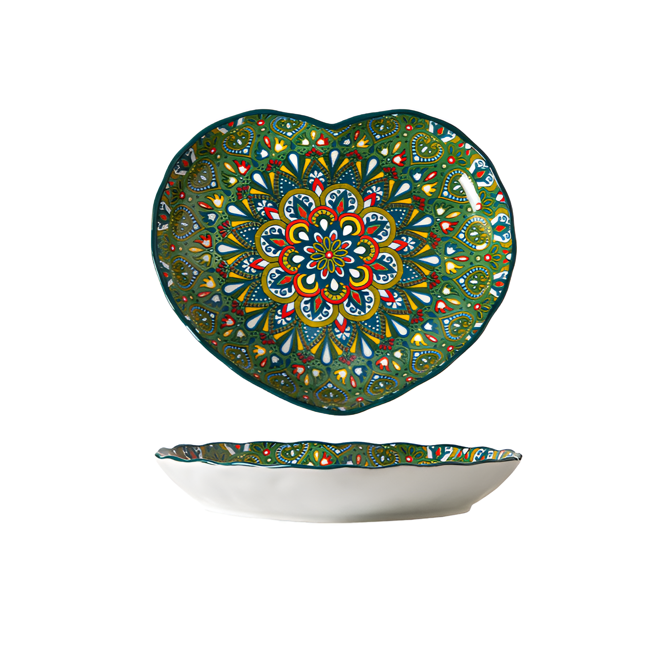 Vibrant Ceramic Deep Plates for Stylish, Mess-Free Dining