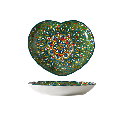 Vibrant Ceramic Deep Plates for Stylish, Mess-Free Dining