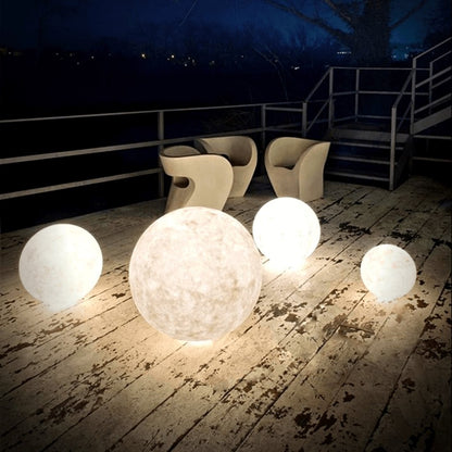 Magische maanlamp met draadloze touchbediening en houten standaard