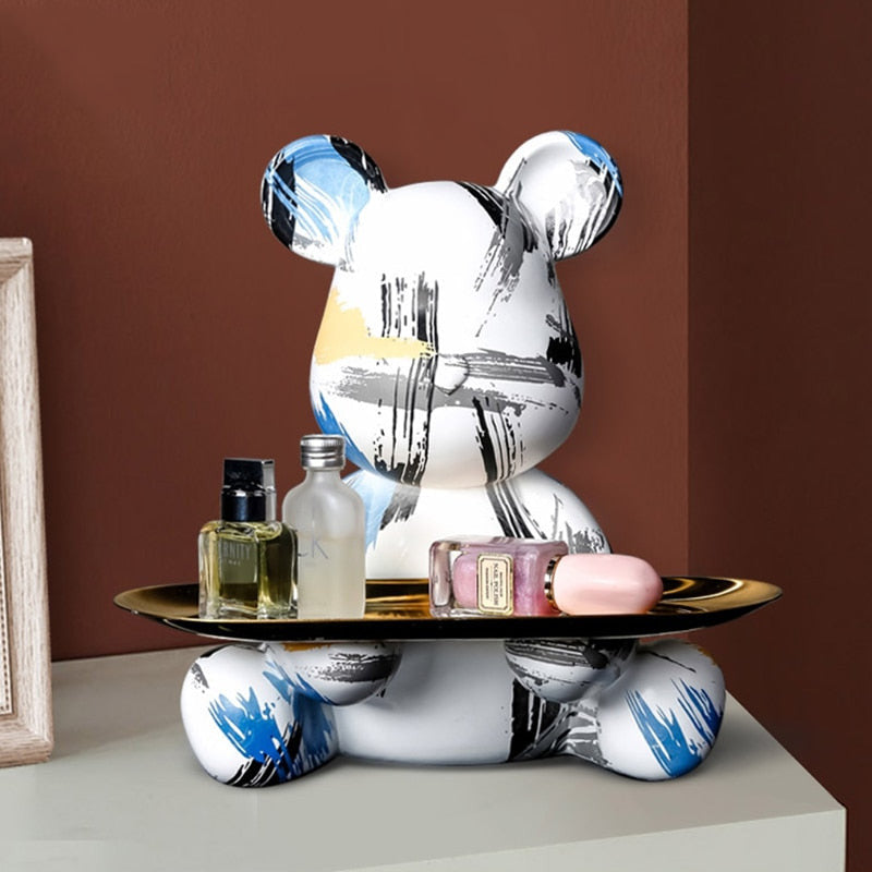Moderne Graffiti Sculptuur met Tray