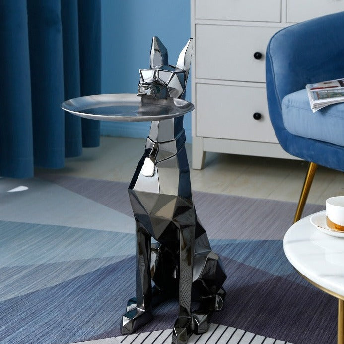 Doberman Nordic Sculptuur Accent Dienblad Tafel