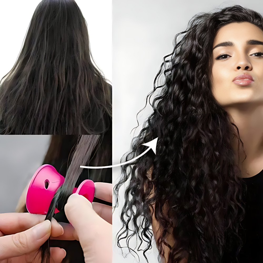 Heat-Free Spiral Hair Curlers for Soft Waves