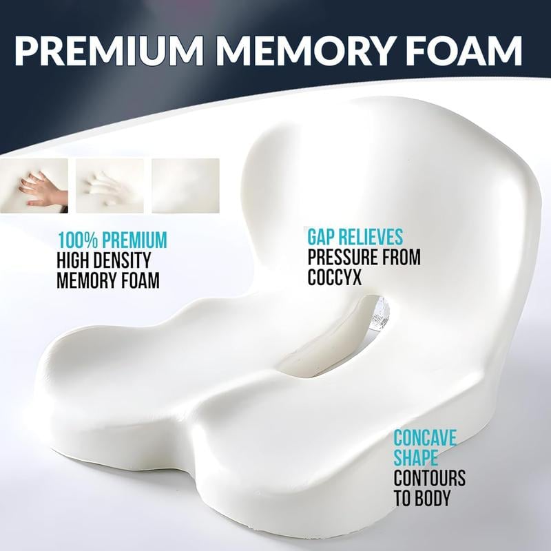 Ergonomic Memory Foam Relaxed Support Cushion