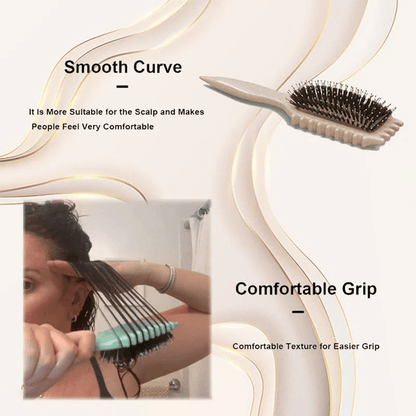 Curly Hair Styling Brush for Defined, Frizz-Free Curls
