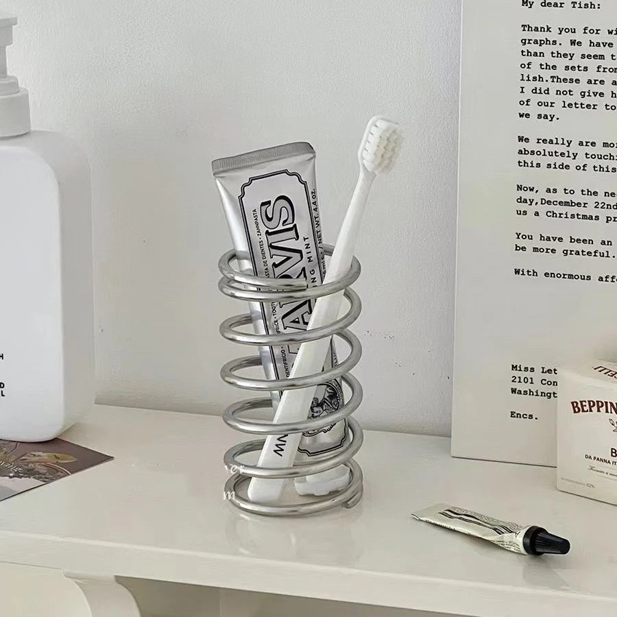 Stainless Steel Toothbrush Holder for Bathroom Organization