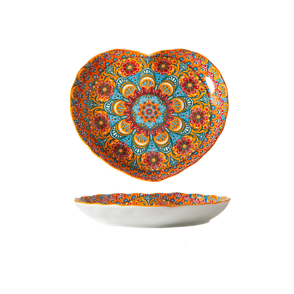 Vibrant Ceramic Deep Plates for Stylish, Mess-Free Dining
