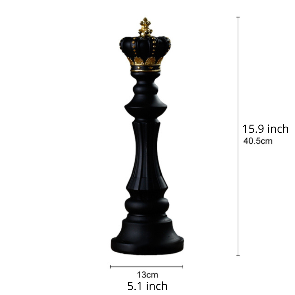 Elegant Modern Chess Piece Sculpture Decor