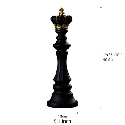 Elegant Modern Chess Piece Sculpture Decor