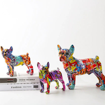 Graffiti Franse Bulldog Beeld