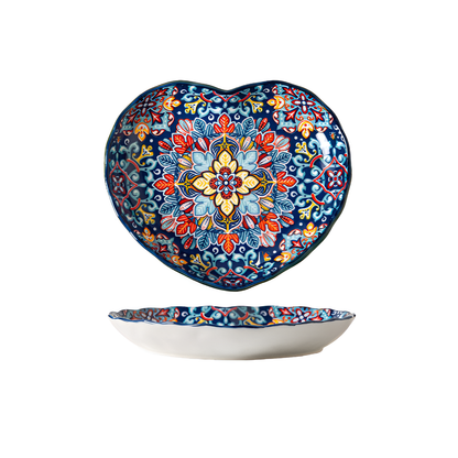 Vibrant Ceramic Deep Plates for Stylish, Mess-Free Dining