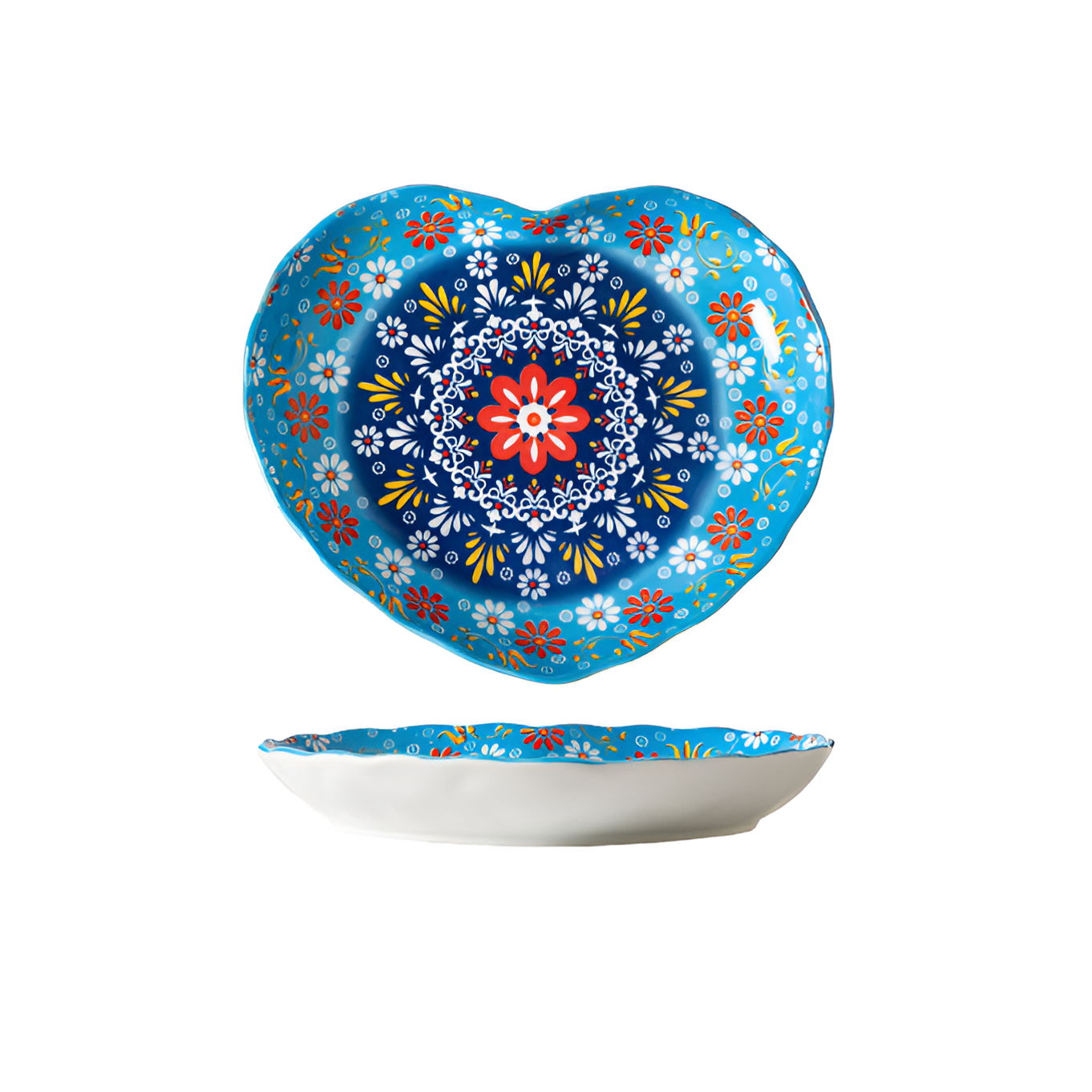 Vibrant Ceramic Deep Plates for Stylish, Mess-Free Dining