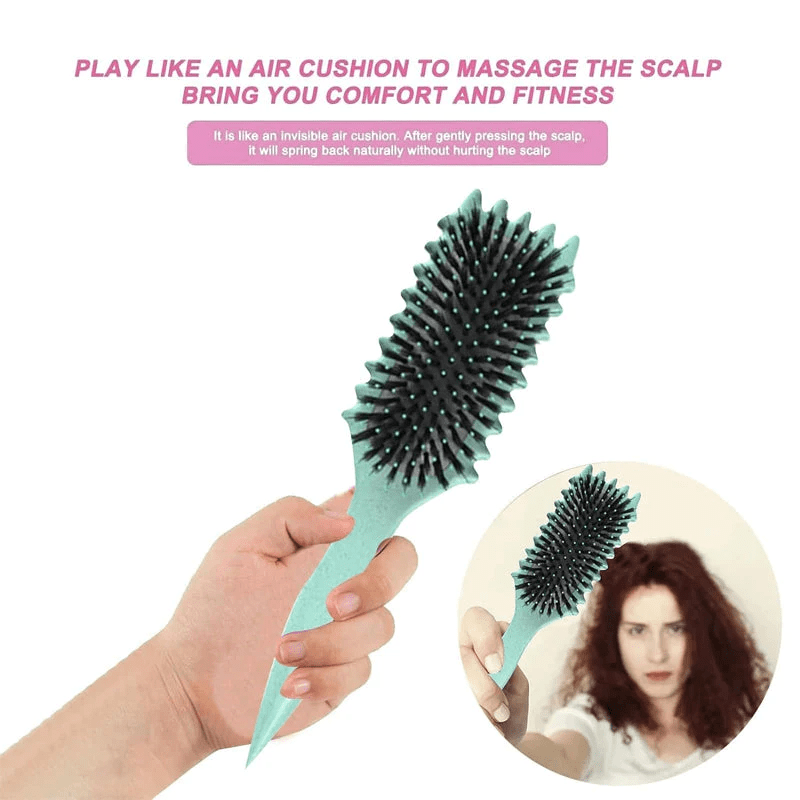 Curly Hair Styling Brush for Defined, Frizz-Free Curls