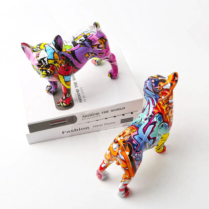 Graffiti Franse Bulldog Beeld