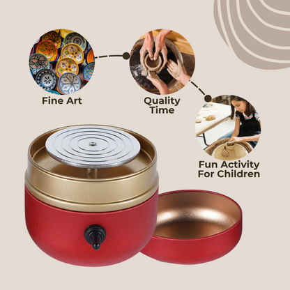 Portable Clay Pottery Wheel for Creative Crafting