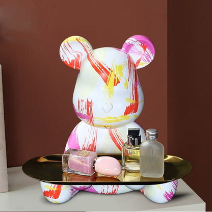 Moderne Graffiti Sculptuur met Tray