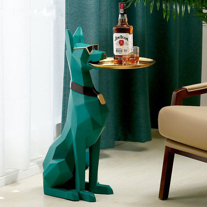 Doberman Nordic Sculptuur Accent Dienblad Tafel