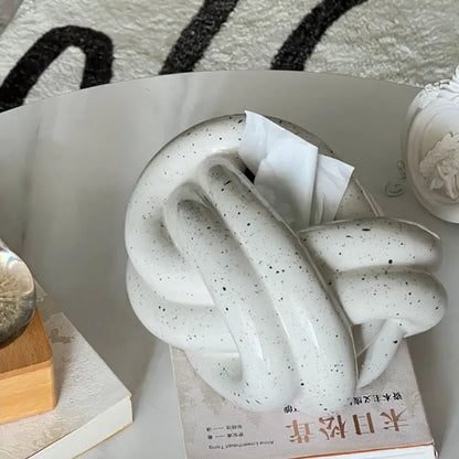 Modern Twist Tissue Box Holder