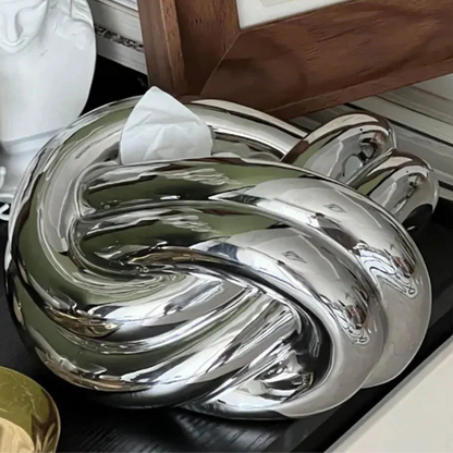Modern Twist Tissue Box Holder