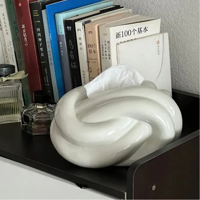 Modern Twist Tissue Box Holder