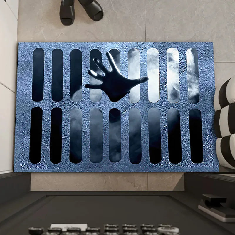 Spooky Halloween Welcome Doormat for Front Door Decor