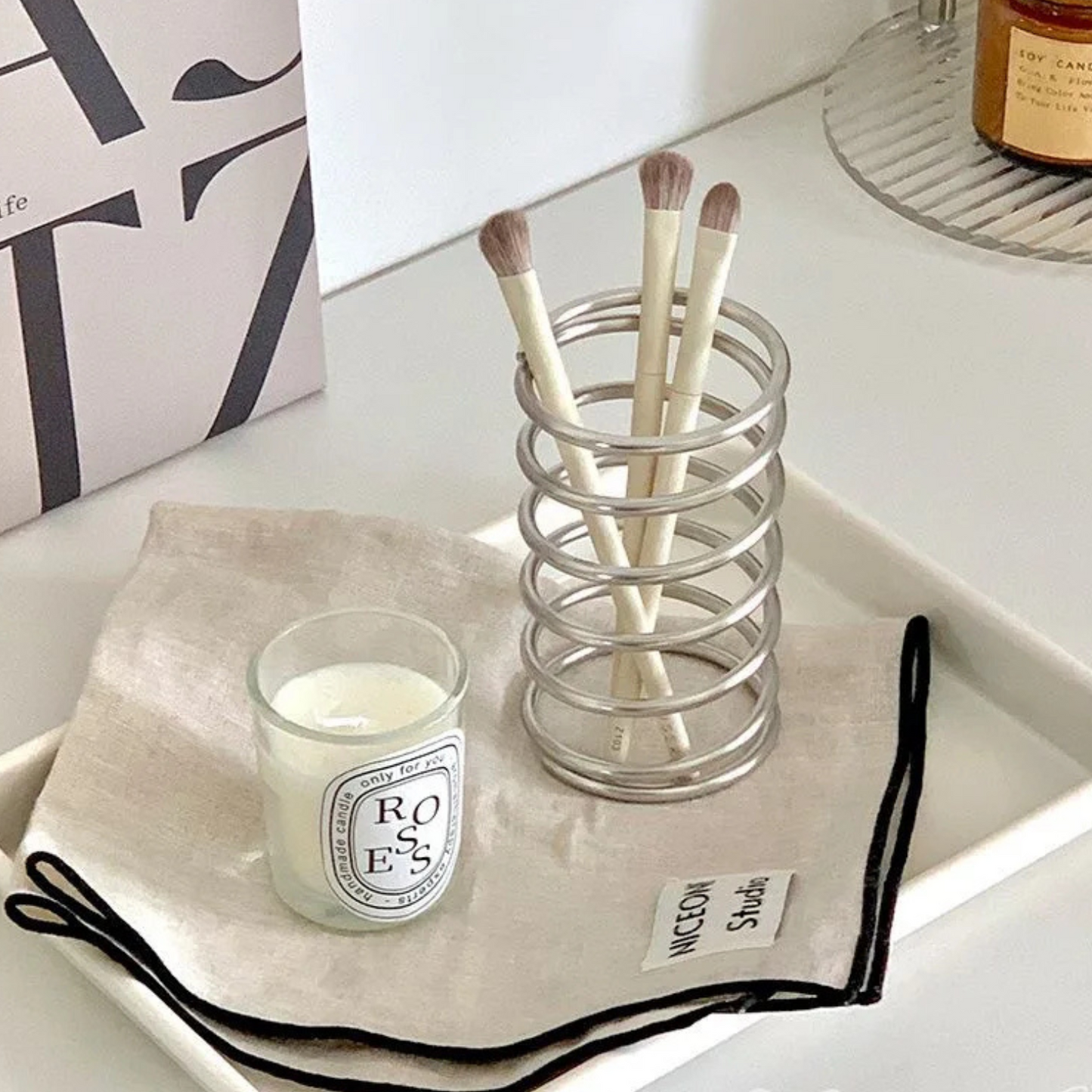 Stainless Steel Toothbrush Holder for Bathroom Organization