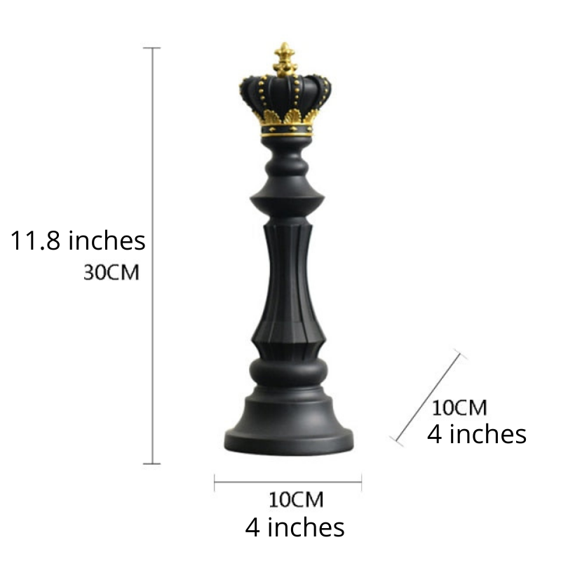 Elegant Modern Chess Piece Sculpture Decor