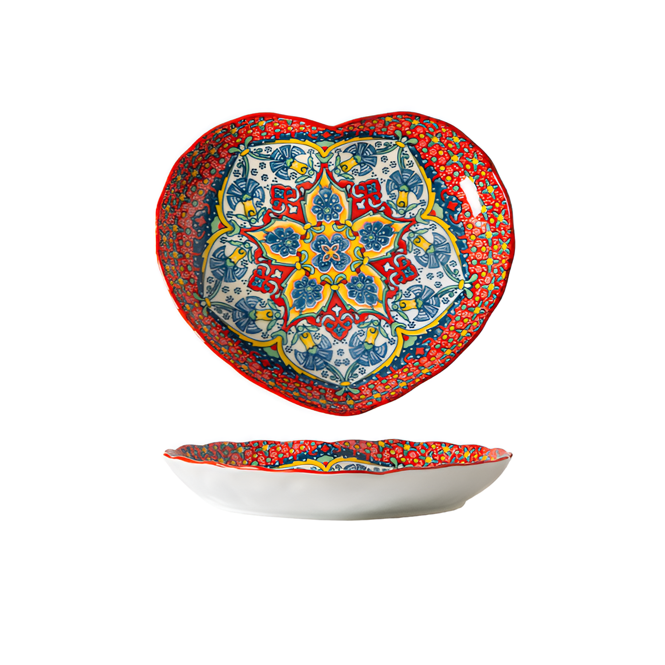 Vibrant Ceramic Deep Plates for Stylish, Mess-Free Dining