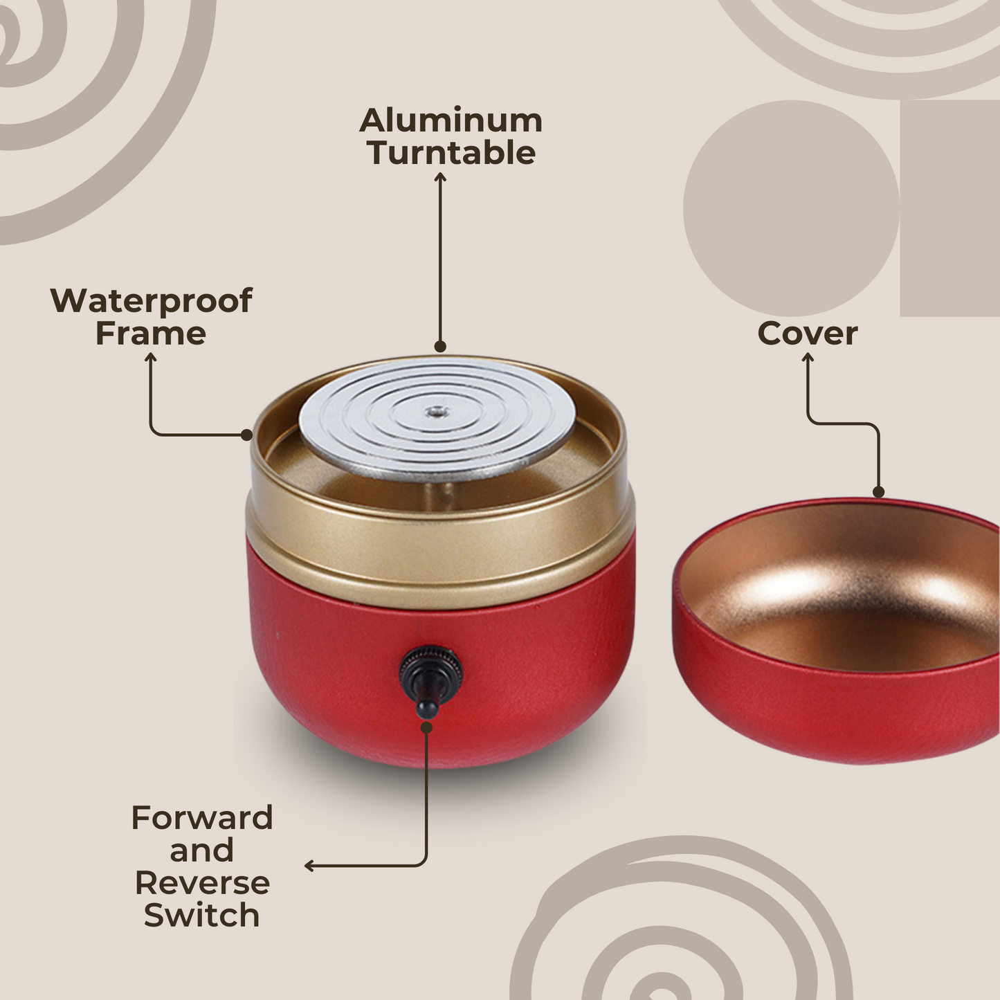 Portable Clay Pottery Wheel for Creative Crafting