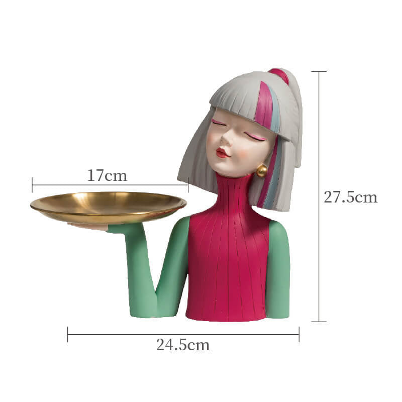 Beeld van Klassieke Schoonheid met Tray