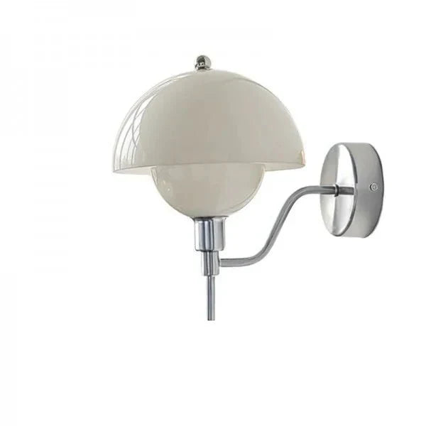 Stijlvolle Crème Kleur Paddestoel Wandlamp