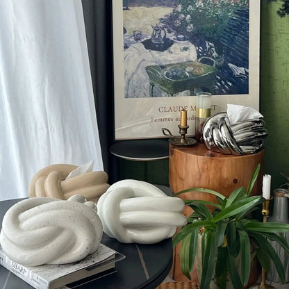 Modern Twist Tissue Box Holder
