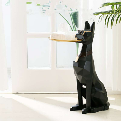 Doberman Nordic Sculptuur Accent Dienblad Tafel